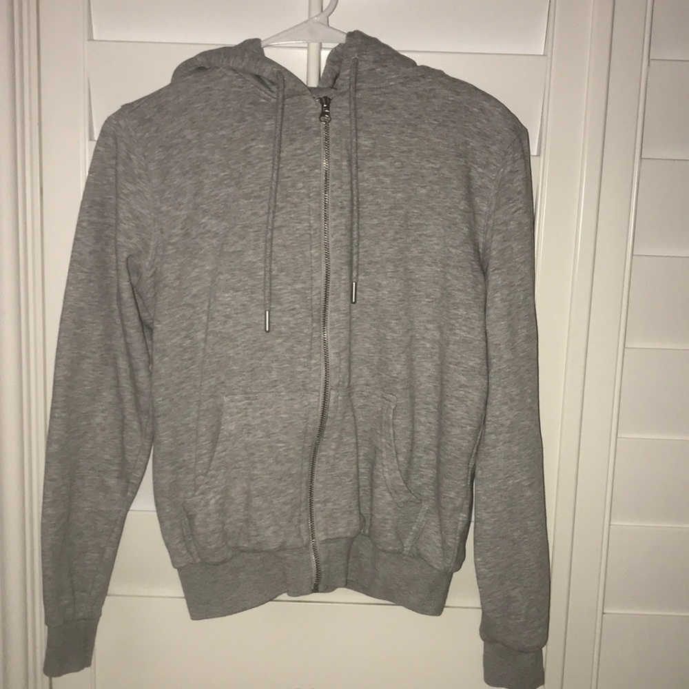 H&M GREY ZIP UP JACKET